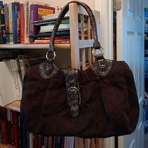 Sag Harbor suede purse